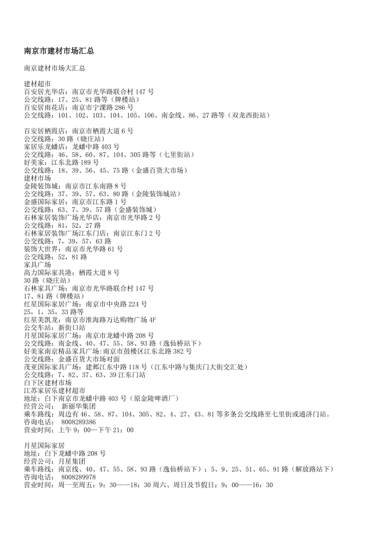 南京建材城